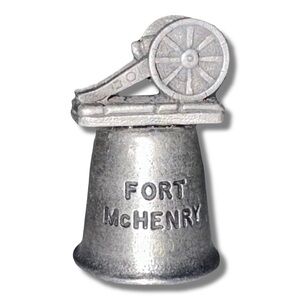 Fort McHenry Pewter Thimble